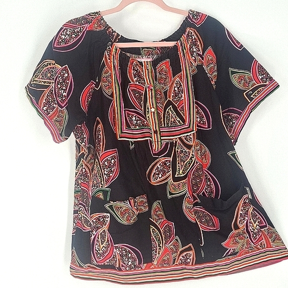 Stunning 100% Cotton Top from Koi by Kathy Peterson - Picture 1 of 12